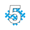 5 kleuren gebreid